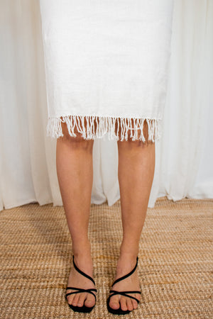 NOA - Fringe Linen Skirt