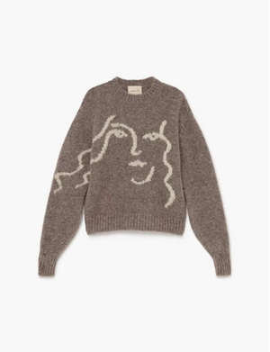 ANITA - Abstract Figure Sweater