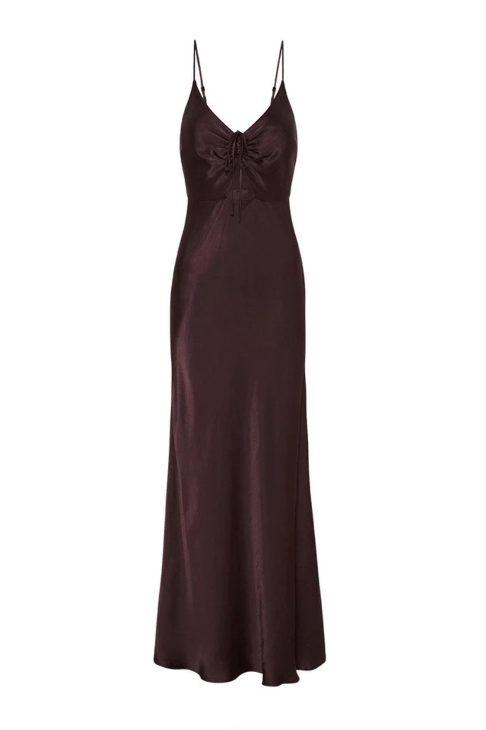 WRIGHT - Ruched Bias Slip Dress – GOLDWATERS