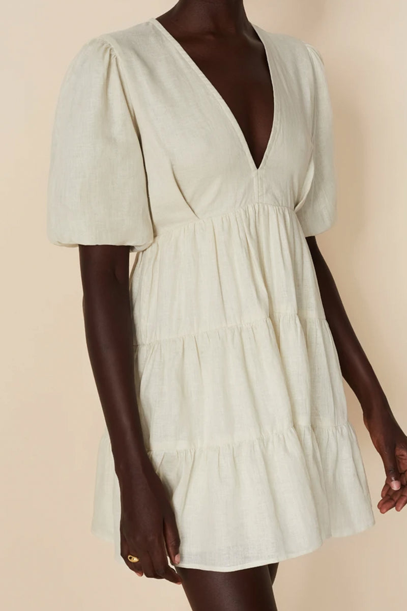 ELMIYA- Linen Mini Dress